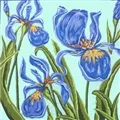 Image of Gobelin-L Irises Tapestry Canvas