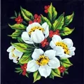 Image of Gobelin-L White and Red Wildflowers Tapestry Canvas