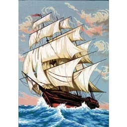 Diamant Frigate Tapestry Canvas