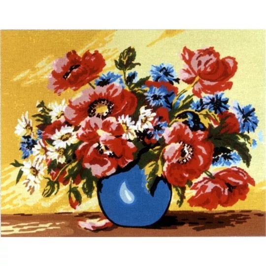 Diamant Flowers in a Vase Tapestry Canvas — image 2