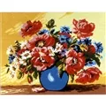 Image of Diamant Flowers in a Vase Tapestry Canvas