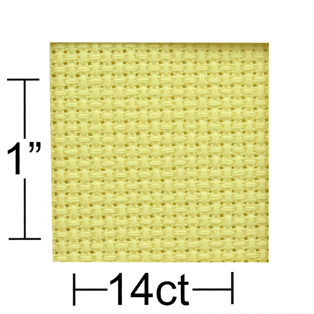 Leisure Arts 14 count Yellow Aida 15 x 18 Inches Fabric Thread — image 2