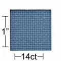 Image of Leisure Arts 14 count Medium Blue Aida 30 x 36 Inches Fabric Thread