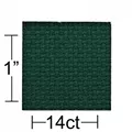 Image of Leisure Arts 14 count Hunter Green Aida 30 x 36 Inches Fabric Thread