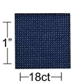 Image of Leisure Arts 18 count Navy Aida 15 x 18 Inches Fabric Thread