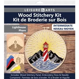 Leisure Arts Lighthouse Wood Stitchery Kit