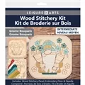Image of Leisure Arts Gnome Bouquet Wood Stitchery Kit