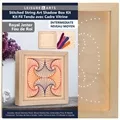 Image of Leisure Arts Shadow Box Royal Jester Wood Stitchery Kit