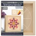 Image of Leisure Arts Shadow Box Circle Wood Stitchery Kit