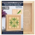 Image of Leisure Arts Shadown Box Clover Wood Stitchery Kit