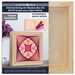 Leisure Arts Shadow Box Twister Wood Stitchery Kit
