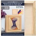 Image of Leisure Arts Shadow Box Vortex Wood Stitchery Kit