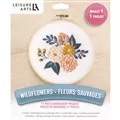 Image of Leisure Arts Wildflowers Embroidery Kit