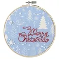 Image of Leisure Arts Merry Christmas Embroidery Kit