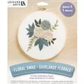 Image of Leisure Arts Flower Swag Home Embroidery Kit