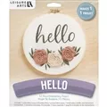 Image of Leisure Arts Hello Embroidery Kit