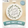 Image of Leisure Arts Home Sweet Home Embroidery Kit