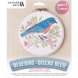 Leisure Arts Blue Bird Embroidery Kit