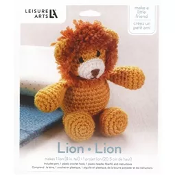 Leisure Arts Crochet Friends - Lion Crochet Kit