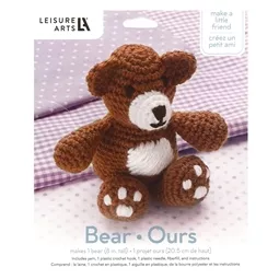 Leisure Arts Crochet Friends - Bear Crochet Kit