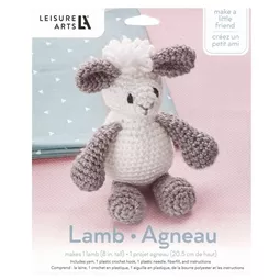 Leisure Arts Crochet Friends - Lamb Crochet Kit
