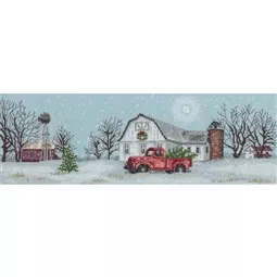 Dimensions Winter Farm Christmas Cross Stitch Kit