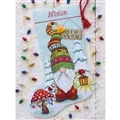 Image of Dimensions Gnome Stocking Christmas Cross Stitch Kit