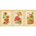Image of Vervaco Autumn Miniatures Set of Three Cross Stitch Kit