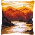 Image of Vervaco Mountains Cushion Cross Stitch Kit