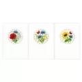 Image of Vervaco Field Flowers Greetings Cards Cross Stitch Kit