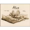 Image of Vervaco Hands and Feet Birth Sampler Cross Stitch Kit