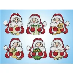 Design Works Crafts Presents from Santa Ornaments Christmas Cross Stitch Kit