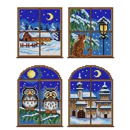 Midnight Window Ornaments