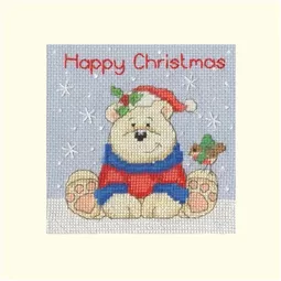 Bothy Threads Polar Pals Christmas Card Making Christmas Cross Stitch Kit