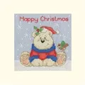 Image of Bothy Threads Polar Pals Christmas Card Making Christmas Cross Stitch Kit