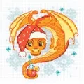 Image of RIOLIS Dragon Tea Time Christmas Cross Stitch Kit