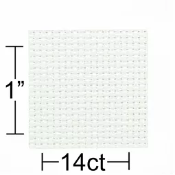 Leisure Arts 14 count White Aida 30 x 36 Inches Fabric