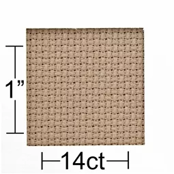 Leisure Arts 14 count Beige Aida 30 x 36 Inches Fabric Fabric