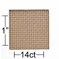 Image of Leisure Arts 14 count Beige Aida 30 x 36 Inches Fabric Fabric