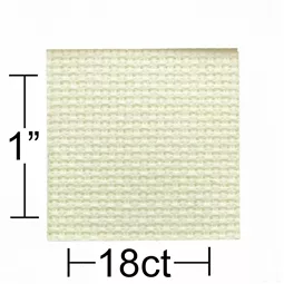 Leisure Arts 18 count Ivory Aida 15 x 18 Inches Fabric Fabric