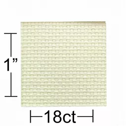 Leisure Arts 18 count Antique White Aida 15 x 18 Inches Fabric