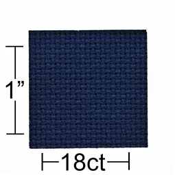 Leisure Arts 18 count Navy Aida 30 x 36 Inches Fabric Fabric