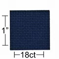 Image of Leisure Arts 18 count Navy Aida 30 x 36 Inches Fabric Fabric
