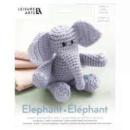 Leisure Arts Crochet Friends - Elephant Crochet Kit