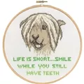 Image of Permin Life is Short Cross Stitch Kit