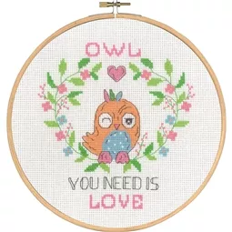 Permin Owl you Need Cross Stitch Kit