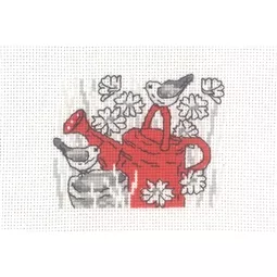 Permin Watering Can Cross Stitch Kit