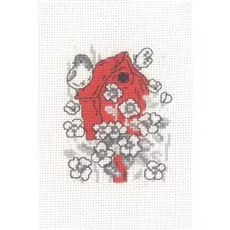 Permin Birdhouse Cross Stitch Kit