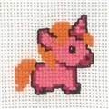 Image of Permin Pink Unicorn Cross Stitch Kit