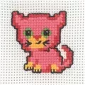 Image of Permin Cat Cross Stitch Kit